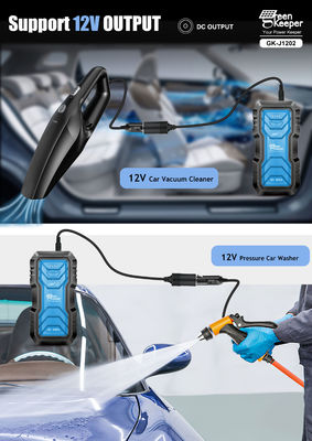 Batteria Jump Starter luce a LED 12V 7.0L Auto a benzina 2000A Litio con uscita DC 12V 5.5