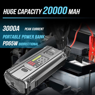 Multifunzione 4 in 1 emergenza PD 65W 3000A Pico corrente Batteria Booster Power Bank Jump Starter