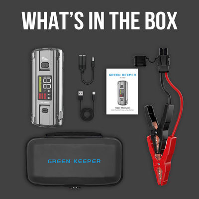Multifunzione 4 in 1 emergenza PD 65W 3000A Pico corrente Batteria Booster Power Bank Jump Starter