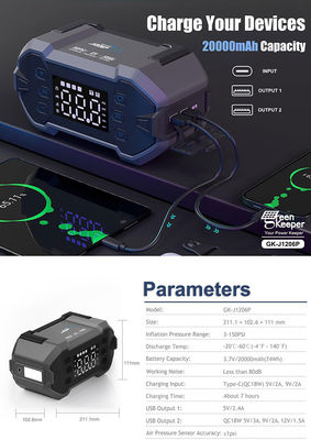 12W Total Output Car Jump Starter con compressore d'aria La tua soluzione di emergenza nel 2024