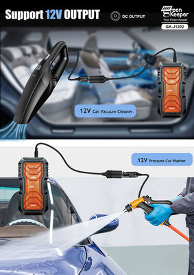 QC 18W Input GreenKeeper UltraSafe Super Capacitor 2000A Battery Jump Starter con luce LED