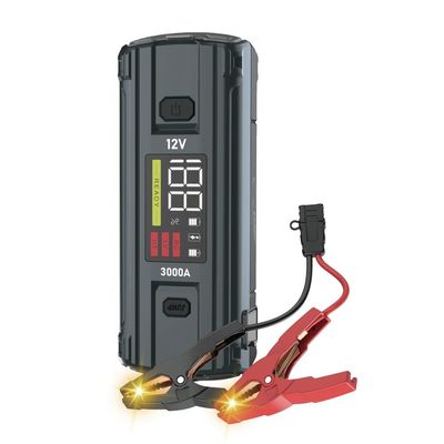 Funzione schermo LCD UltraSafe 12V 24V 3000A Battery Booster Pack Per Car Jump Starter
