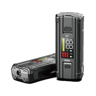 Funzione schermo LCD UltraSafe 12V 24V 3000A Battery Booster Pack Per Car Jump Starter