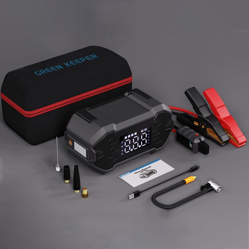 QC 18W Tipo-C Input Portatile ricaricabile Jump Starter con amplificatore di batteria incorporato