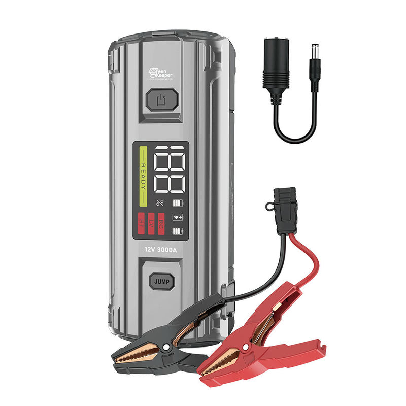 J1203 PD65W 12v 3000A High Power Car Jump Starter con torcia uscita DC per auto piccole