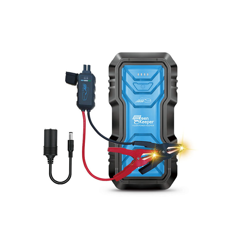 QC 18W Input GreenKeeper UltraSafe Super Capacitor 2000A Battery Jump Starter con luce LED